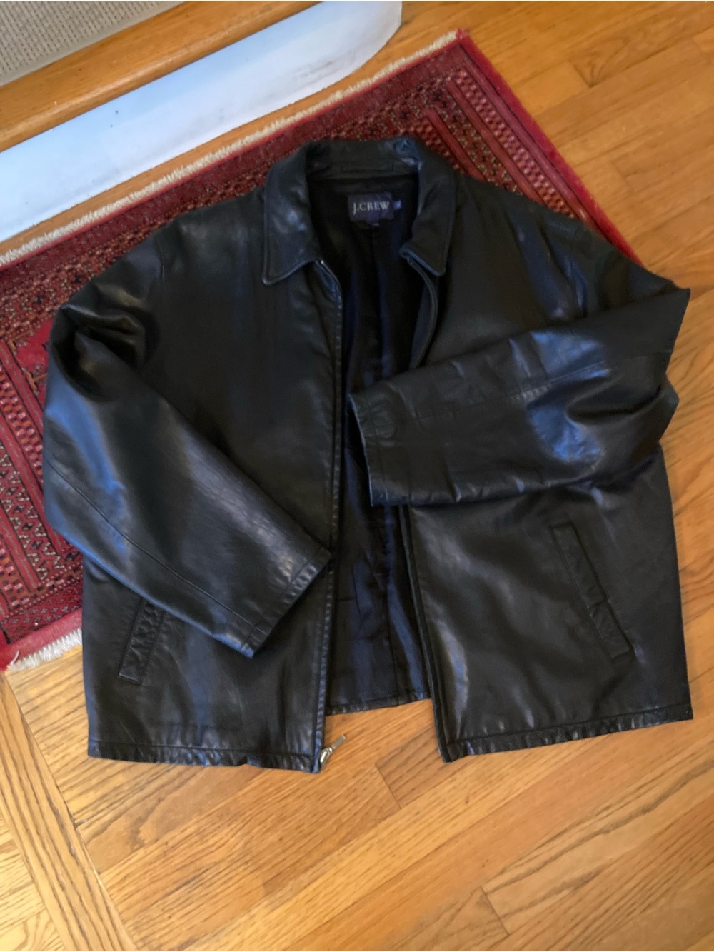 J.Crew Men's Black Leather Jacket